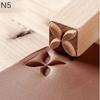 Handgeschnitzte Holzstempel Holzsiegel zum Drucken DIY Ton Keramik Druckblöcke Tonwerkzeug Fischgräte / Eichhörnchen / Blume / Hirsch