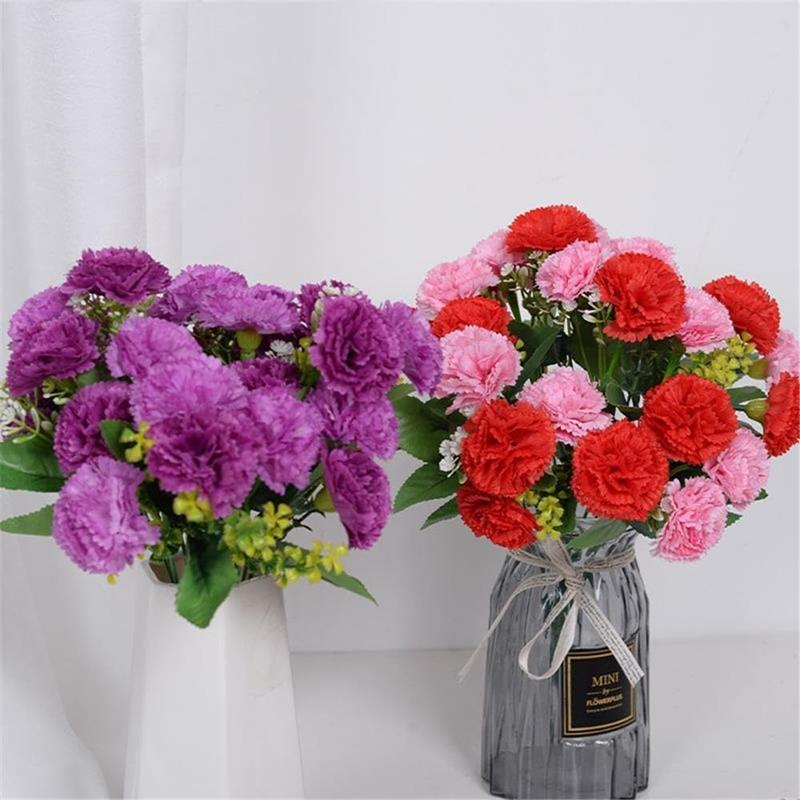 Chrysanthemum Bouquet Artificial Flowers for Vase Decoration Composition 35 Cm - Pink