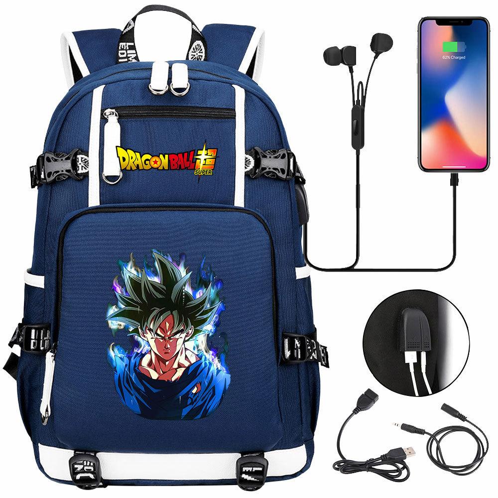 Riman Dragon Ball Wukong USB Teen Student School Bag Men's and Women's Leisure Large Capacity Travel Backpack