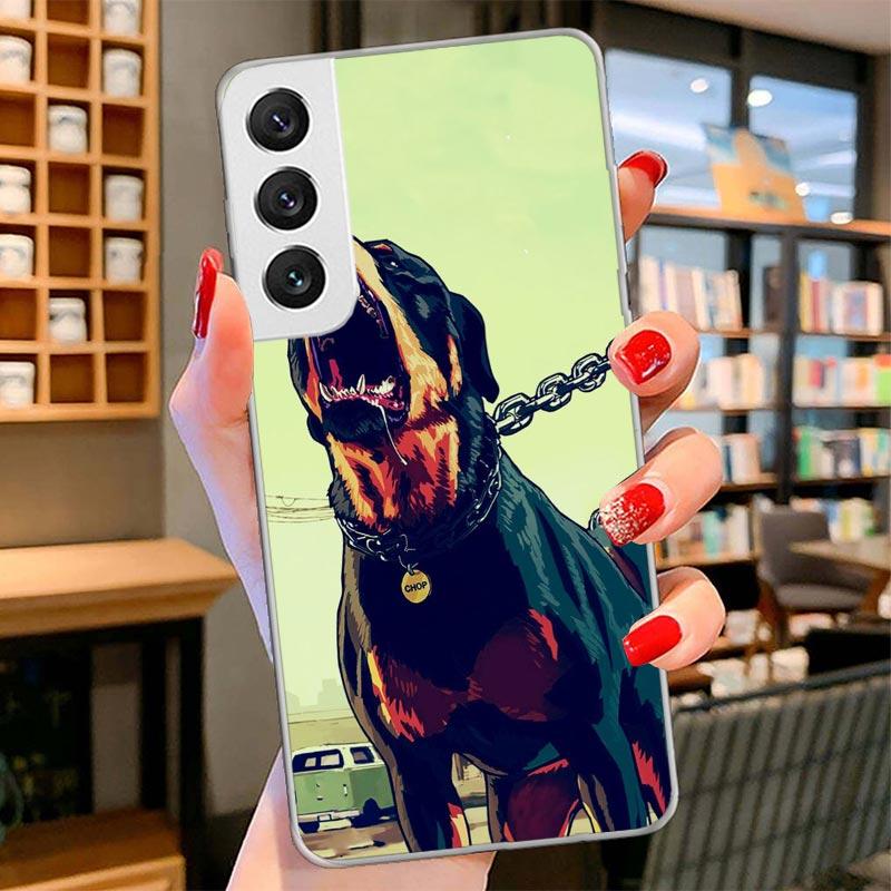 Rottweiler Dog Cover Phone Case For Samsung Galaxy S26 S25 Edge S24 Ultra S23 S22 Plus S21 S20 FE Soft Fundas Shell Galaxy S25 S
