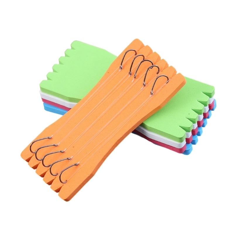 5Pcs Fishing Line Winding Board Wrapped Wire Plate Spool Fishing Line Board Leader Line Holder Board Snelled Hook Keeper