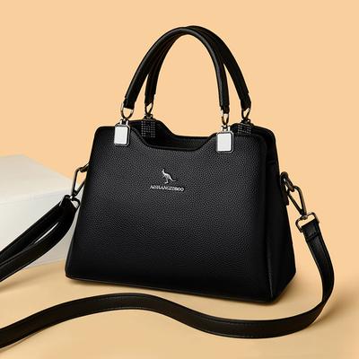 Urban Simple Female Bag Middle-aged Temperament Mother Bag Handbag Large Capacity Single Shoulder Crossbody Bag
