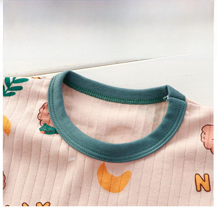 Barnesett i bomull for høsten: Unisex langermet overdel og underdel