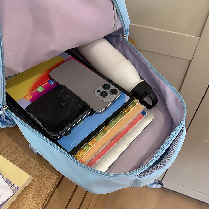 The Schoolbag Is High-value, Cute, Cartoon, Painful, and Casual for Junior High School Students. It Is Simple, Lightweight and Versatile.