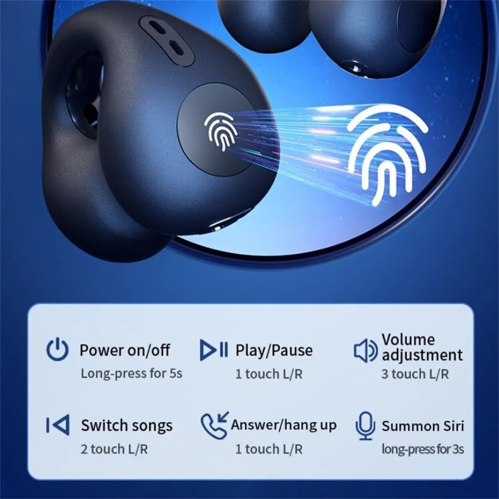 Bone conduction hearing aid for seniors, ear cuff-style earphones for listening while doing other things, an evolution of bone conduction headsets,