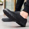 Large size lazy one-pedal driving shoes, four-season non-slip and anti-splashing chef shoes, men's casual small leather shoes