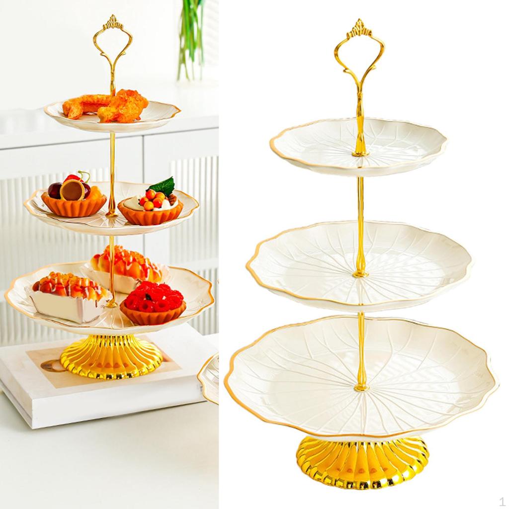 Cupcake-Ständer, Kekstablett, Dessert-, Obst-, Süßigkeiten-Display-Teller, eleganter Kuchen für
