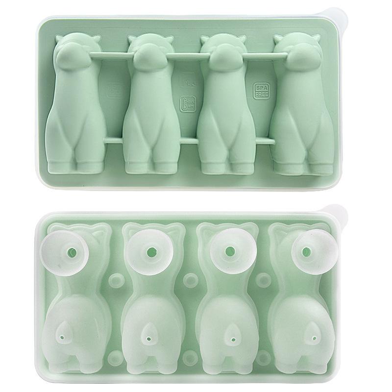 Penguin, French Bulldog, and Alpaca Silicone Ice Cube Mold for Drinks