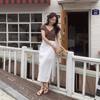 New Arrivals Open Run Women Dot Pattern Long Lace Skirt