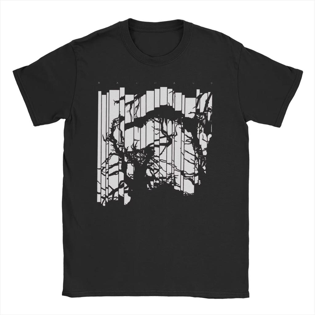 British Gothic Rock Band Bauhaus Classic Poster Print Tshirt Men Women Loose Casual Oversized Oneck Cotton Top Summer New Tee