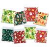 100PC Customizable Holiday Cookie Packaging with Snowflake Prints Christmas Cookie and Nougat Packaging Set 10x10+3cm