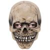 Halloween Mask, Latex Headgear with Movable Mouth, Skull, Glowing Mask for Bar Parties and Dances COS Role Play