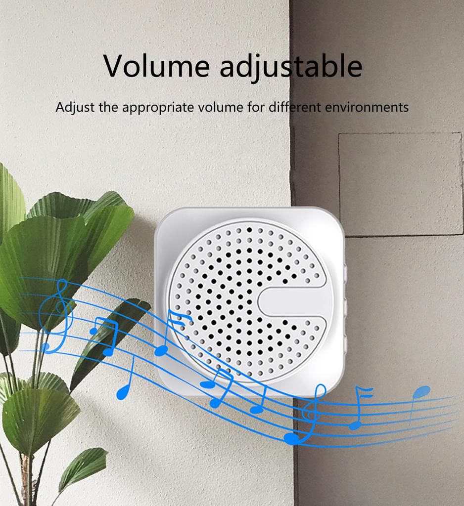 Campanello intelligente, campanello video remoto wireless intelligente Campanello visivo intelligente, campanello per porta di sicurezza Wifi per visione notturna HD domestica,(Batteria non inclusa)