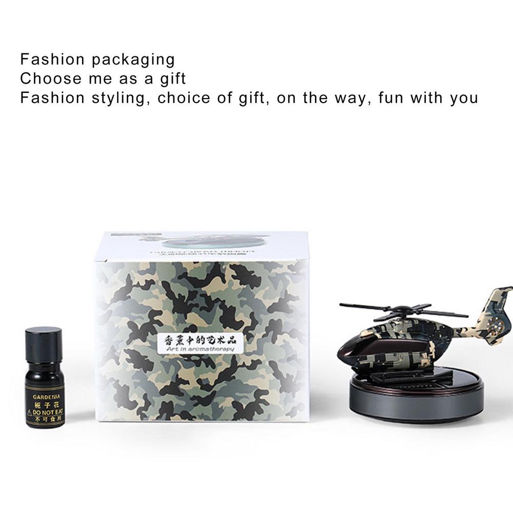 Samochodowy dyfuzor do perfum na energię słoneczną śmigłowiec helikopter zapach ozdoba odświeżacz powietrza do samochodu dyfuzor zapachowy dezodorant samochodowy