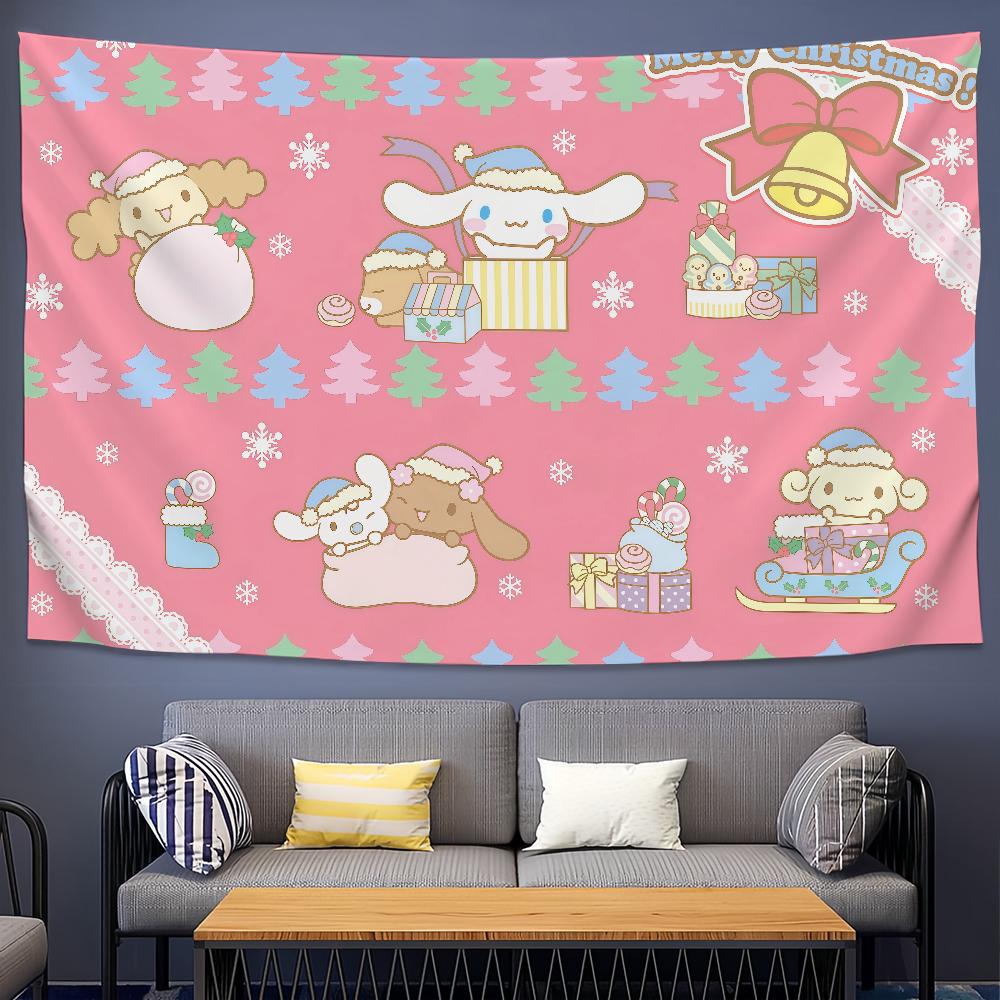 Kawaii Cartoon Art Funny Sro Ccinnamoroll Flag For Room Dorm Camping Party Living Room Garage Bar Wall Picnic Club Decor Banner