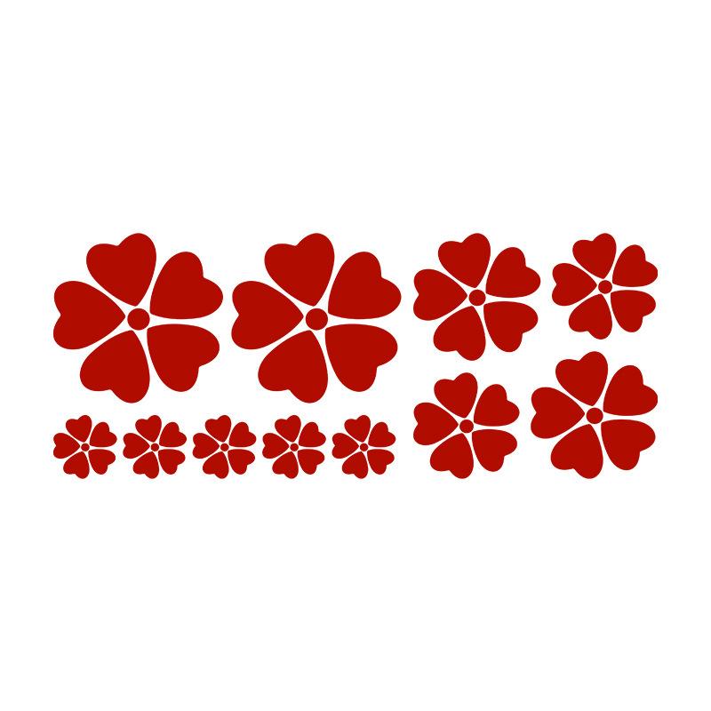 Kreativer Blumen-Stoßstangenauto-Aufkleber zum Abdecken von Kratzern und zur Personalisierung Ihres Fahrzeugs