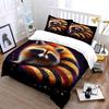 Raccoon Art Decor Set Soft Comfortable Duvet Cover Bedding Set Included 1*Duvet Cover & 2*Pillowcases, Gift
