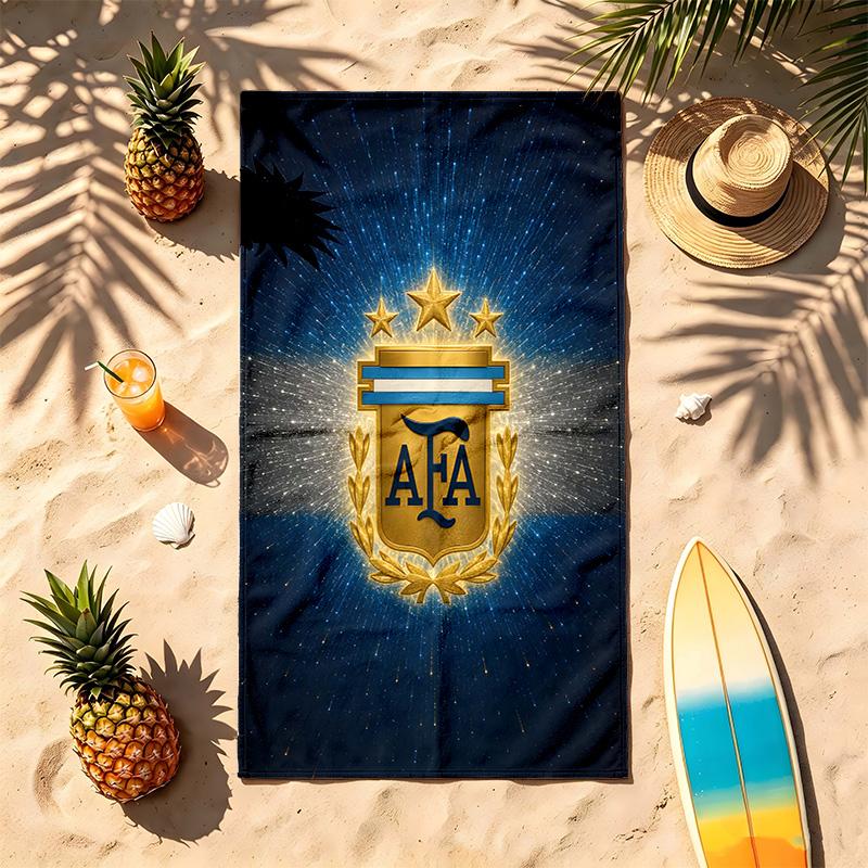 Argentinischer Fußballverband (19) Thema Strandtuch Sandabweisend Weich Und Bequem Geeignet Für Den Pool Camping Yoga Und Tauchen Ein Reise