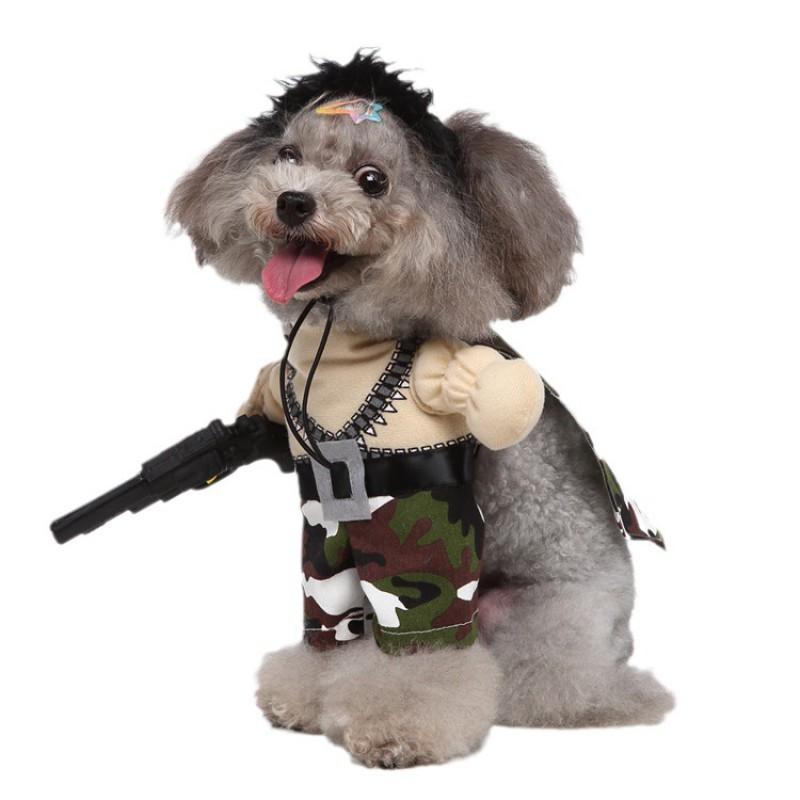 Funny Pet Dog Costume Cape Hat Small Medium Dogs Christmas Halloween Outfit