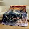 Giant Catfish Fishing Sunset Blanket bedroom Blanket for Livingroom Couch lunch break Soft throw for Friend's festival Gift