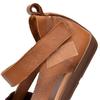 Johnature Sandali retrò in vera pelle per scarpe piatte con suola morbida e punta quadrata in colori misti da donna