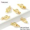 18K Gold Plated Brass Round Ball Insert Clasps For Jewelry Making Handmde Bead Safety Clasps DIY Accessories,Jewelry Findings