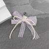 Detachable Shoe Jewelry Shoelaces Charm with Intricate Lace Butterfly Bowknot and Synthetic Pearls Embellishment