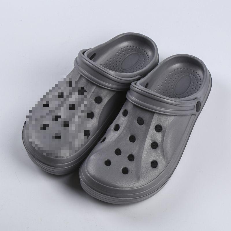 Indoor Home Non-slip Simple Garden Baotou Daily Light Shoes Solid Color Couple Hole Shoes