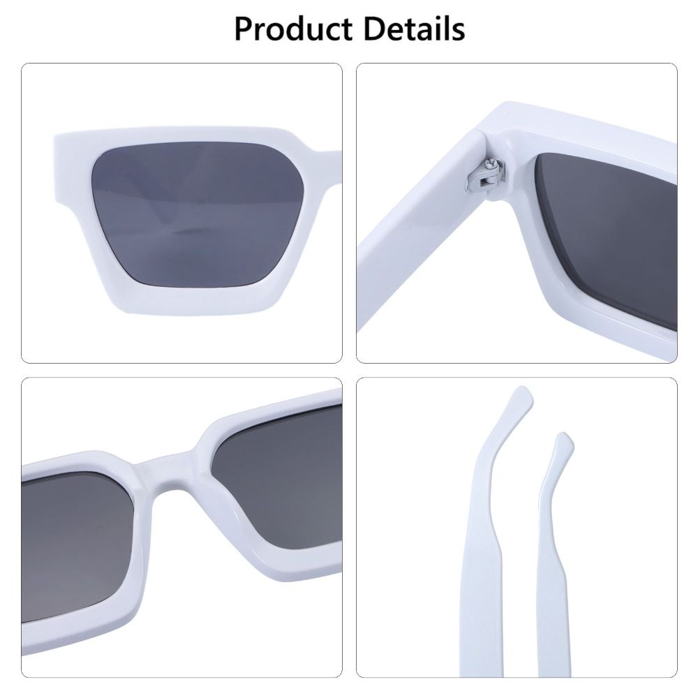 Ins Popular Square Chunky Sunglasses for Women Men Shades Black Sun Glasses Thick Frame