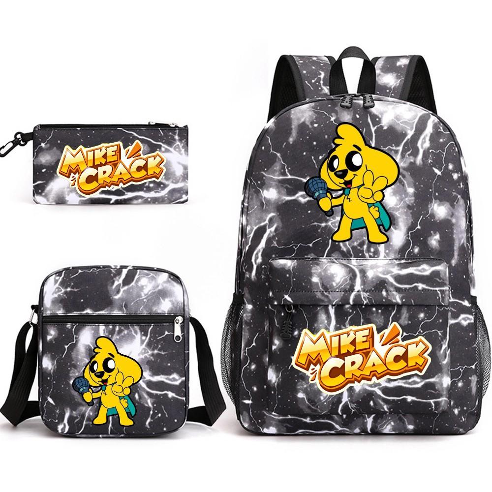 Mikecrack Trīsdaļīga Skolas Soma Ikdienas Mugursoma