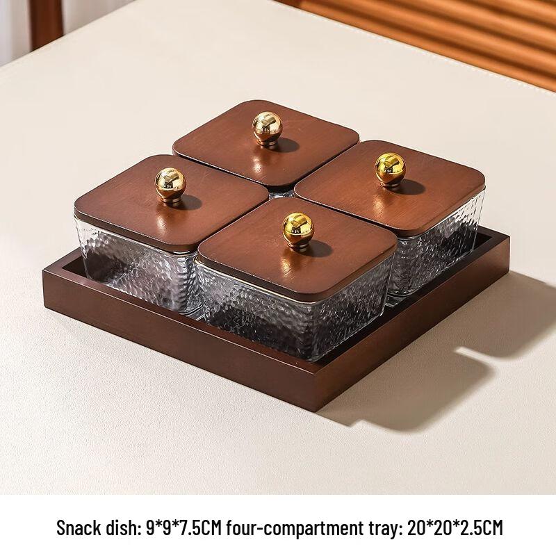 XuanKunPai Glass Fruit & Snack Plate