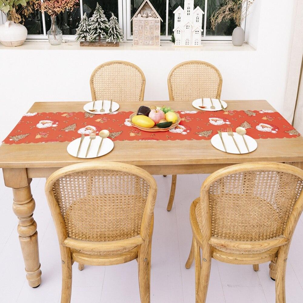 Vánoční dekorace Vánoční tisk Table Flag Stolní dekorace Home Dressing Vánoční ozdoba Novoroční dárek