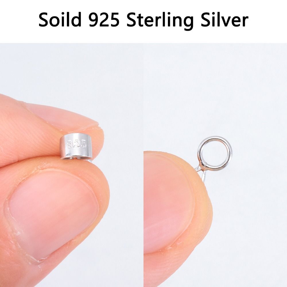 

Подвеска Бейлы Застежка для ожерелья Соединитель для подвески для ожерелья Браслет Крючки Инструмент для изготовления ювелирных изделий Silver-Closed Loop