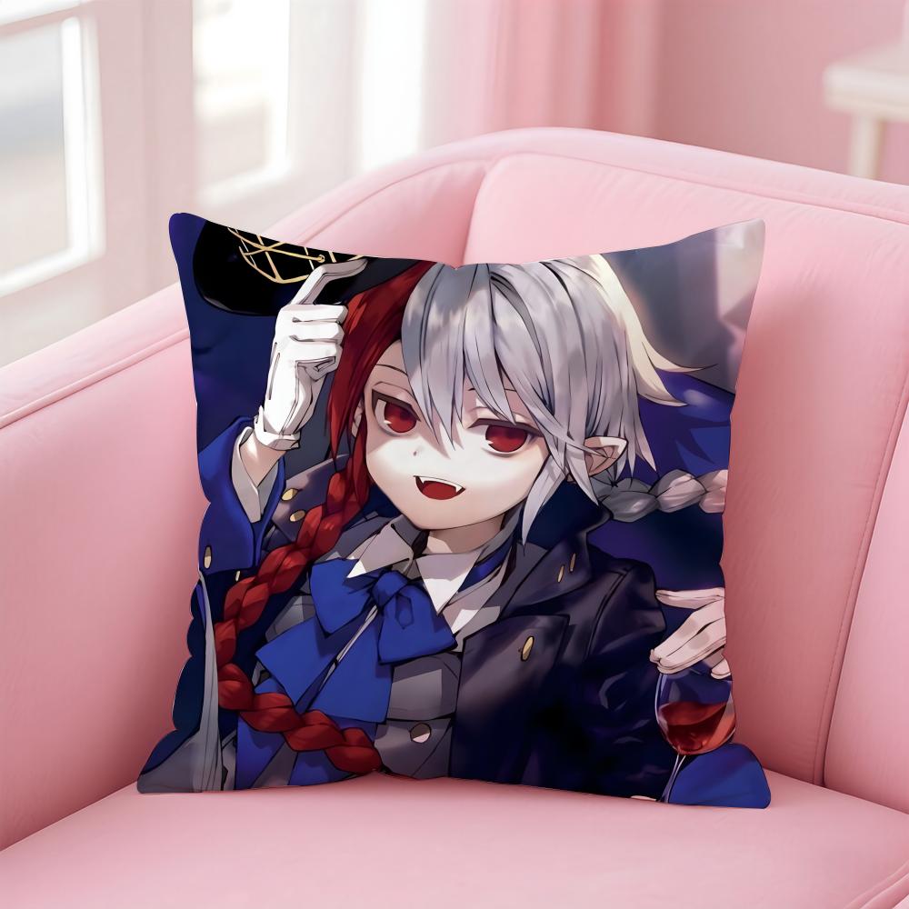S-Seraph Of The Ends Cushion Cover Comfortable Reversible Pillow Cover Ideal For Car Sofa Bedroom & Beyond