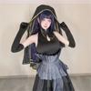 The Last Hyūga Hinata Black Wedding Dress Cosplay Anime Clothing Halloween Costumes For Women Gothic Black Dresses ACGN Party