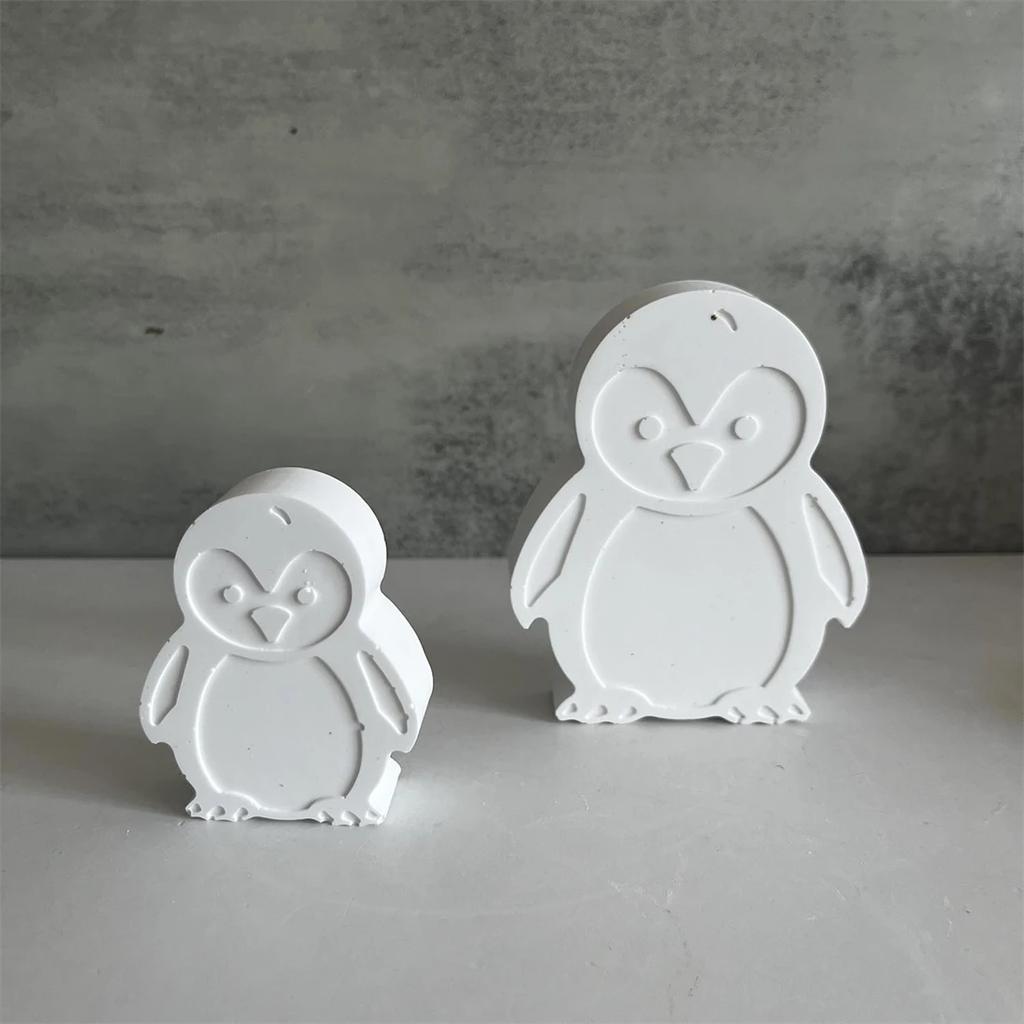 Niedlicher Pinguin Elch Weihnachtsbaum Schneemann Gips Silikonform Handgemacht Duftseife Gipsform Festival Haus Handwerk Dekoration