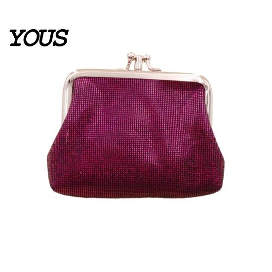 Lightweight Card Holder Vintage Glitter Mini Coin Purse, Portable Kiss Lock Closure Change Purse Pouch, Double-layer Wallet for Cards, Jewelry, Cash,