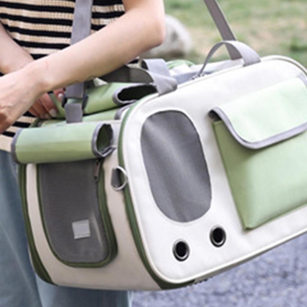 Pet Carrier Large Capacity Portable Single Shoulder Dog Pet Bag with Ventilation Window for Outdoor Travel