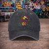 Pc Unisex Family Christmas Vintage Washed Baseball Cap UnisexS Trendy Hat Versatile Duckbill Cap Fun Print Unique Bi