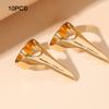 Creative Design Finger Claw Rings Long Finger Exaggeration Hairdressing Rings Geometric Versatile Copper Ring Jewelry Gift