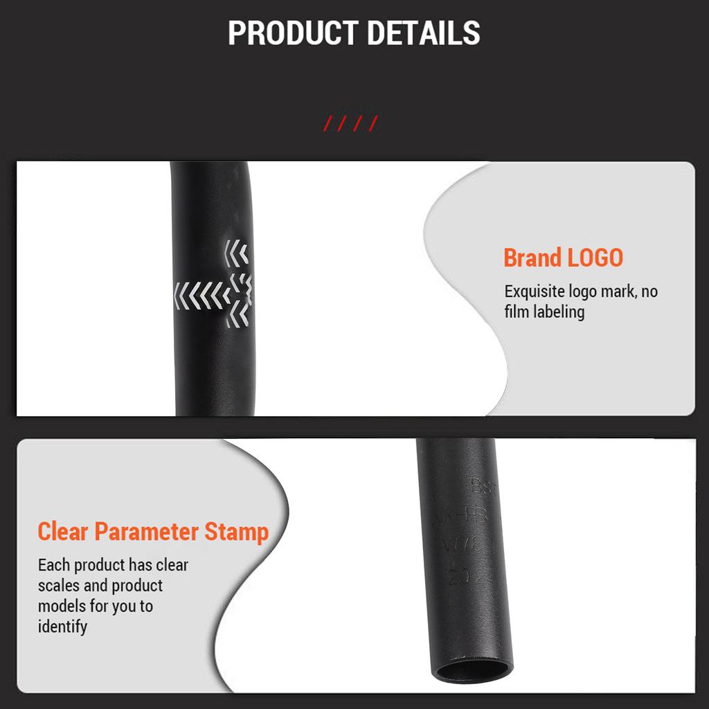 31,8MM Mountainbike-Lenker Aluminiumlegierung Riser-Lenker 55MM Rise 780MM Länge Fahrradlenker mit matter Oberfläche