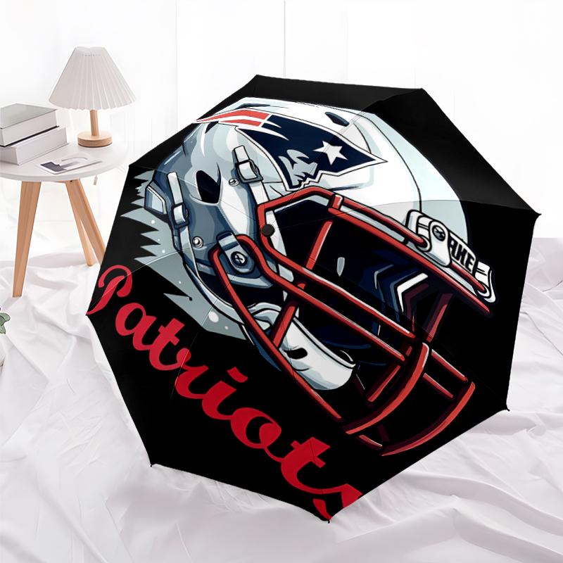 Printed Patriot Logo Folding Umbrella,Outdoor,Leisure,And Travel Umbrella,Durable Umbrella Fabric,Birthday And Holiday Gift
