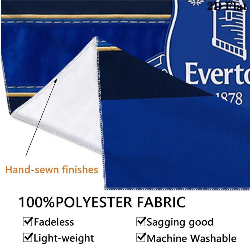 Custom Name Everton Football Club Printed Tapestry – Wall Hanging for Bedrooms, Dorms, and Home Decor