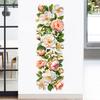 Pink White Gradient Floral Vines Wall Sticker Set Modern Minimalist Home Decor for Living Room Study Waterproof Self-Adhesive Removable