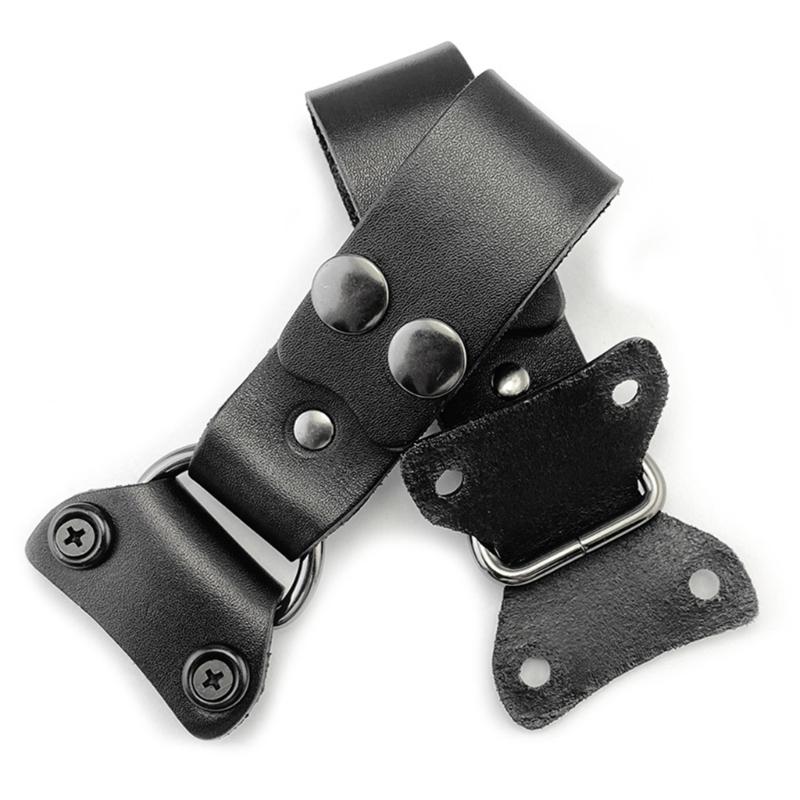 Cutter Sheath Fastener Vegetable Tanned Cow Leather Waist Belt Buckles Clip Carry System for Straight Cutter Sheath Cover