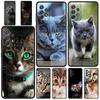 Cartoon Cute Cats Background Case for Samsung Galaxy A51 A71 A21S A12 A11 A31 A52 A41 A32 A01 A23 A33 A53 A73 A03S A13 5G Cover