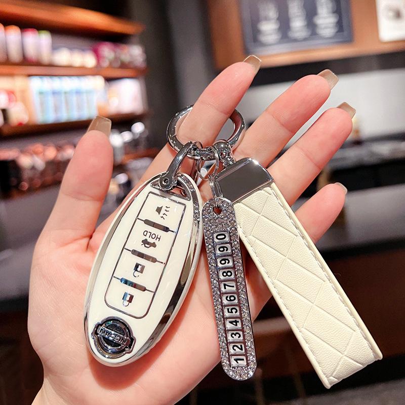 Applicable To 21 Nissan Teana Key Sets, New Xuanyi Qijun Buckle, Tiida Jin Qashqai Bag, Nissan Car, Blue Bird Shell Woman