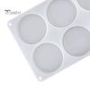 Creative Epoxy Resin Project Mold Silicone Molds for Large Round with 6 Cavities Deep Shape Casting Coasters DIY Crafts Wood Inlays Baking