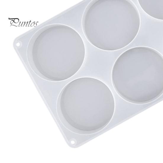 Creative Epoxy Resin Project Mold Silicone Molds for Large Round with 6 Cavities Deep Shape Casting Coasters DIY Crafts Wood Inlays Baking