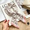 Chain Small Square Scarf High-end Printing Simulation Silk Scarf Shawl Square Scarf Scarf Neck Headscarf Female Wholesale